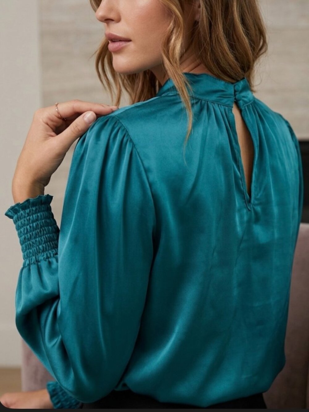 VELVET HEART BLOUSE,SIZE XL